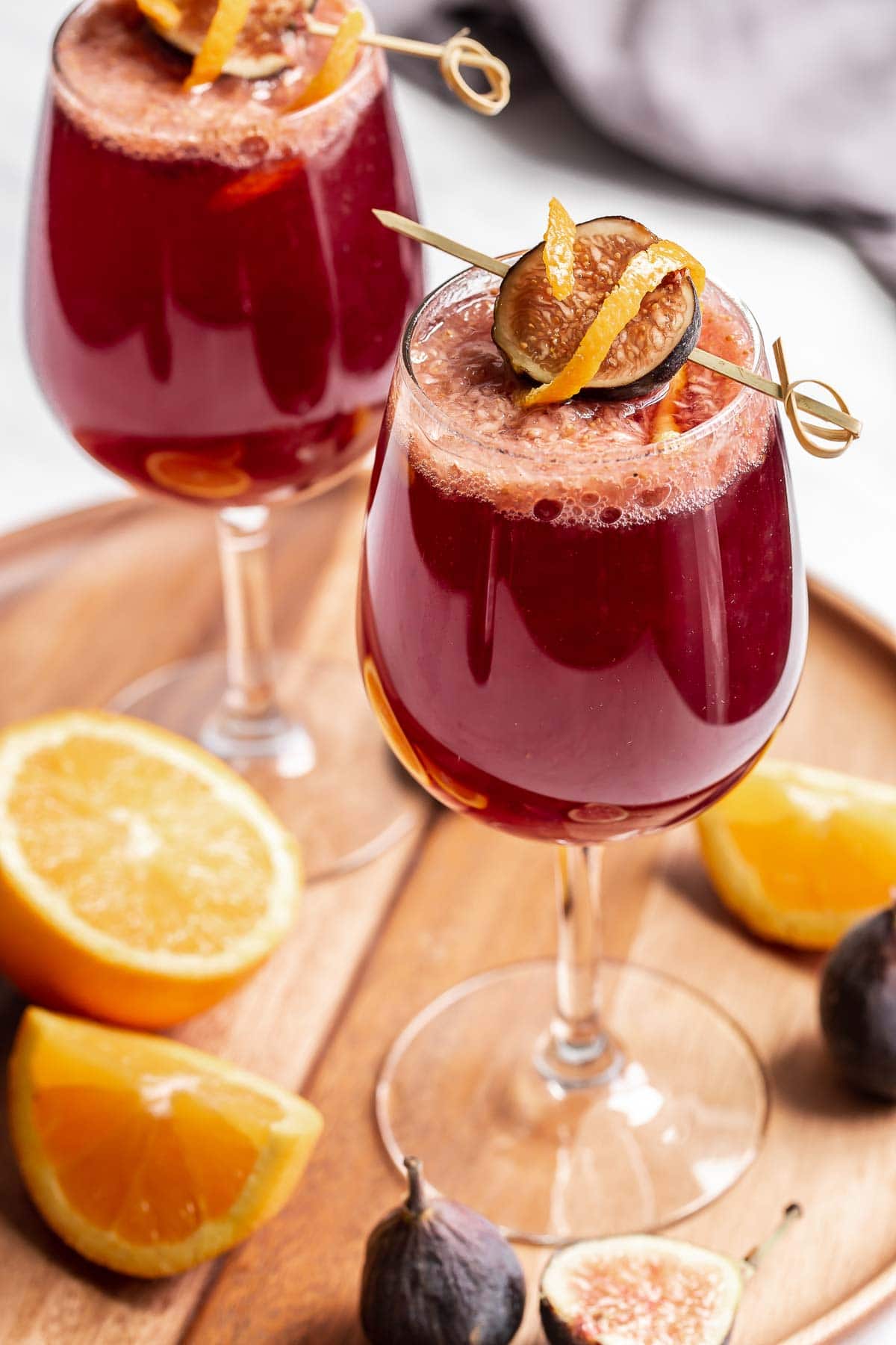 Fall Sangria with figs - for Two