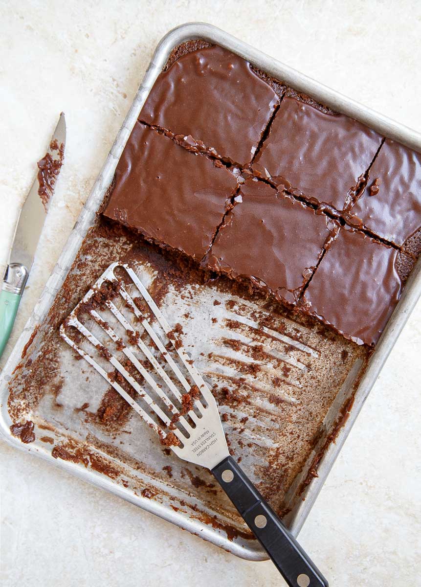 Half Sheet Chocolate Cake Recipe