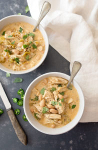 White Chicken Chili for Two | Chicken Dinners for Two