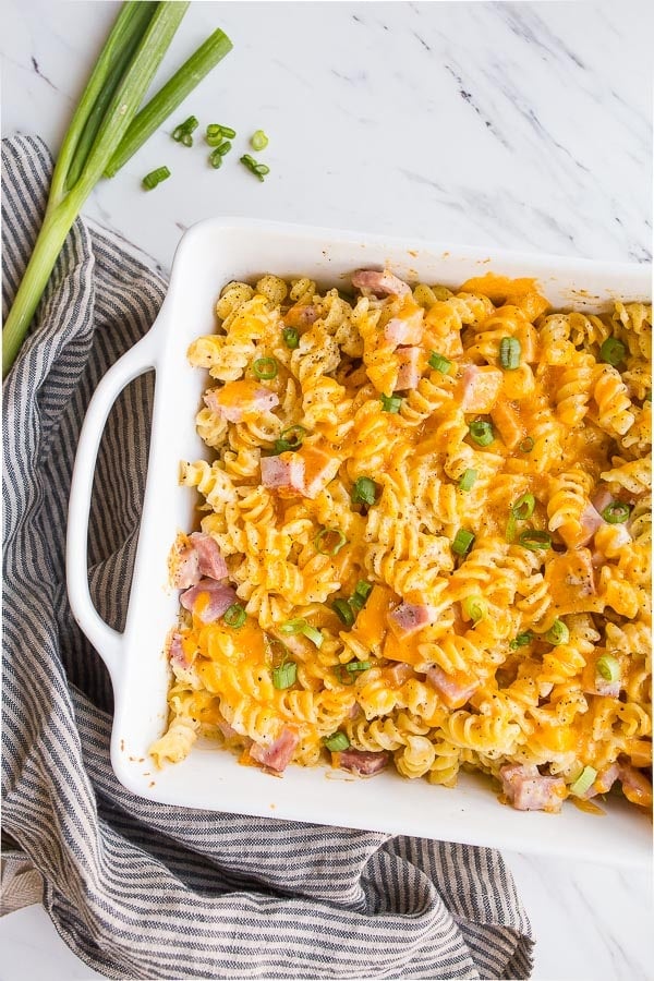 Ham and Cheese Casserole - Leftover Ham Recipes | Dinner for Two