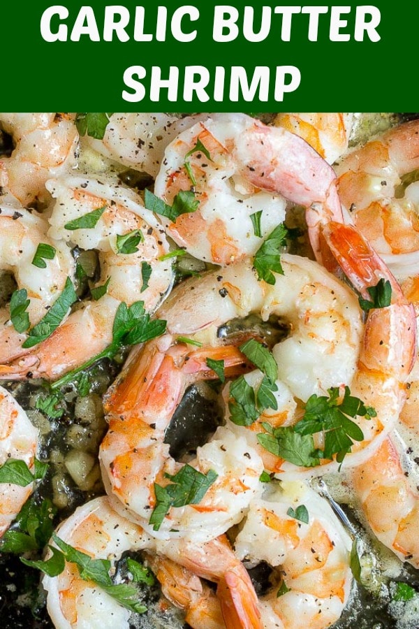 Garlic Butter Shrimp | One Pan Best Ever Shrimp! - Dessert for Two