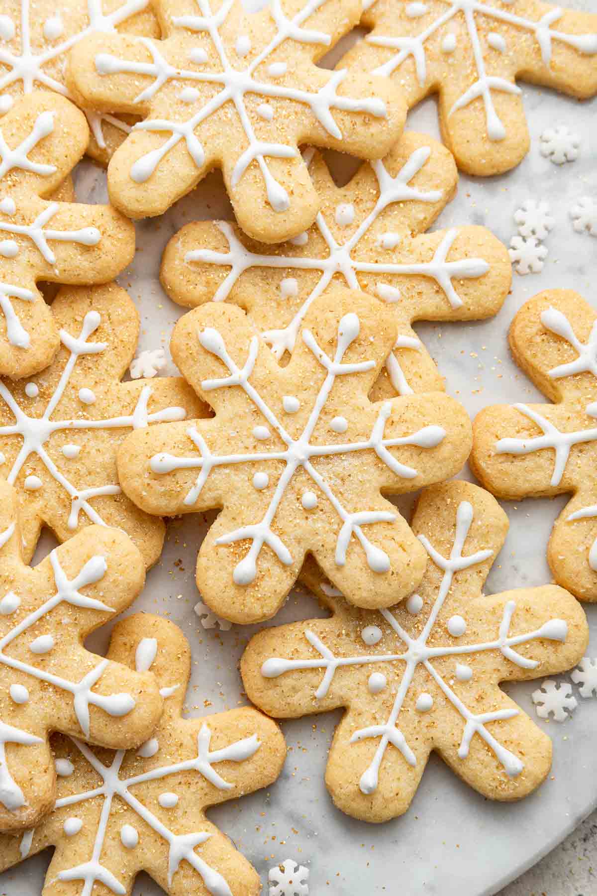 Snowflake Cookies - Dessert for Two